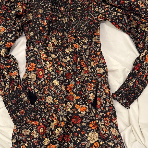 Plenty by Tracy Reese Black and Red Floral Long Sleeve Dress - Picture 7 of 8